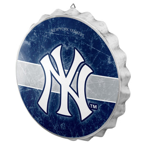 New York Yankees Distressed Bottle Cap Signs