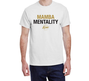 Los Angeles Lakers Kobe Bryant Mamba Mentality White T‑Shirt