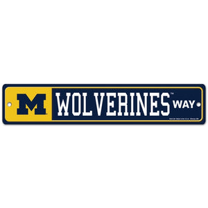 Michigan Wolverines Way Street / Zone Sign