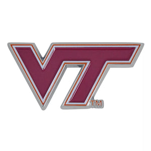 Virginia Tech Hokies Auto Emblems - Colored