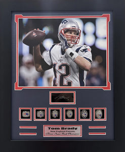 New England Patriots Tom Brady 6 Ring Frames