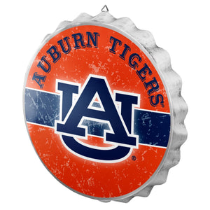 Auburn Tigers Distressed Bottle Cap Signs