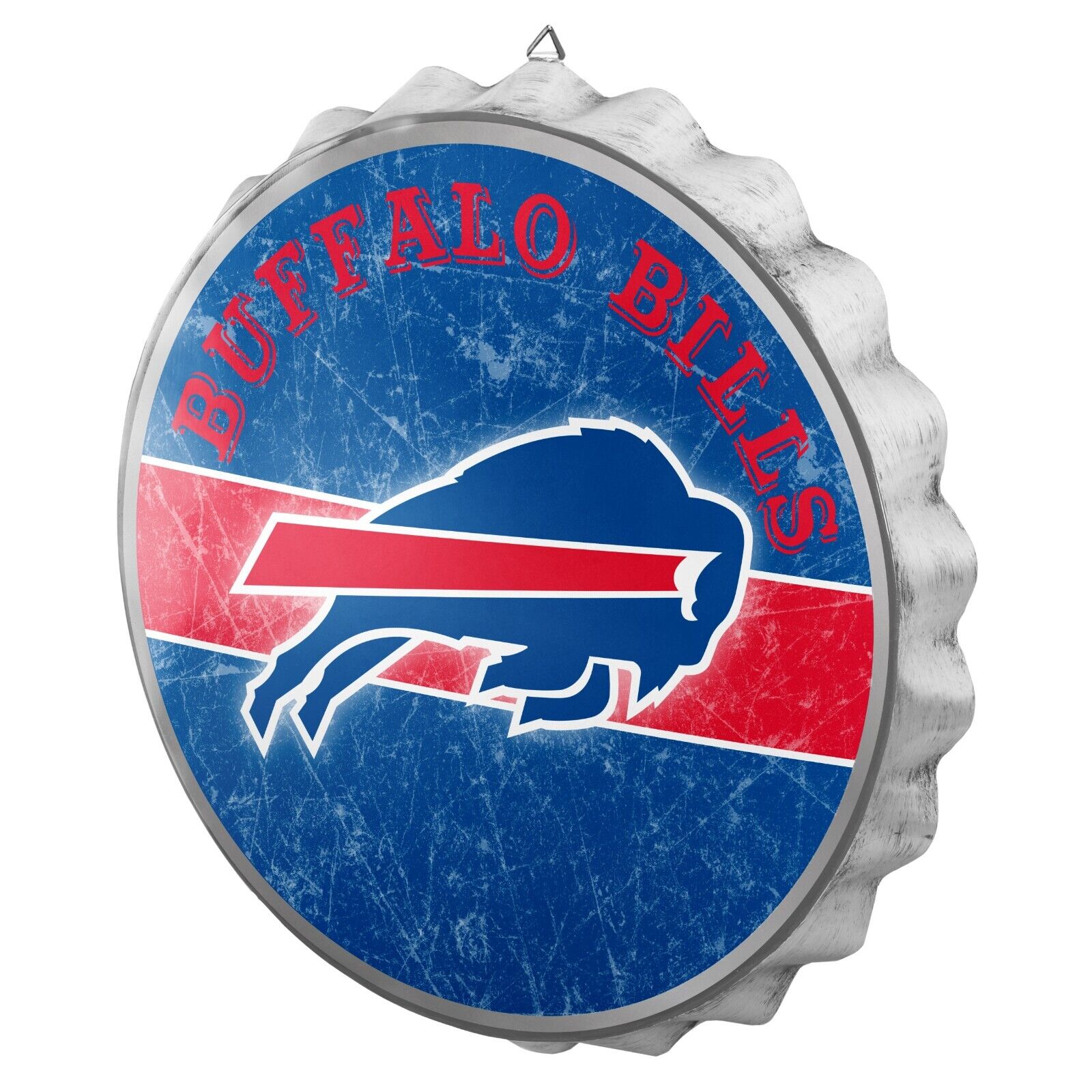 Buffalo Bills Distressed Bottle Cap Signs