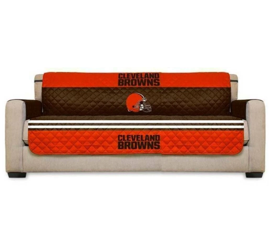 Cleveland Browns Quilted Sofa Protector