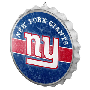 New York Giants Distressed Bottle Cap Signs