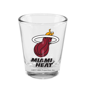 Miami Heat Sports Clear Shot Glass