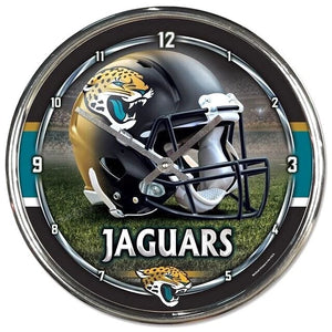 Jacksonville Jaguars Chrome Clocks