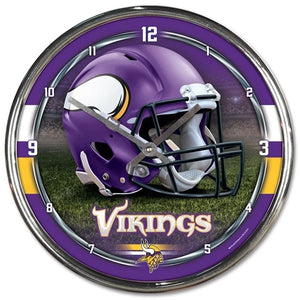 Minnesota Vikings Chrome Clocks