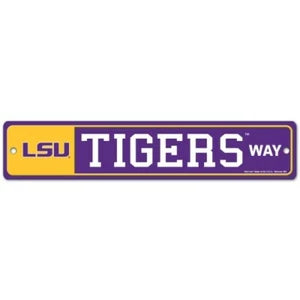LSU Tigers Way Street / Zone Sign
