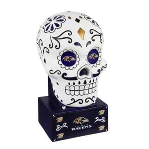 Baltimore Ravens Sugar Skull Statue