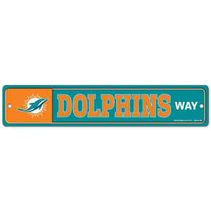 Miami Dolphins Way Street / Zone Sign