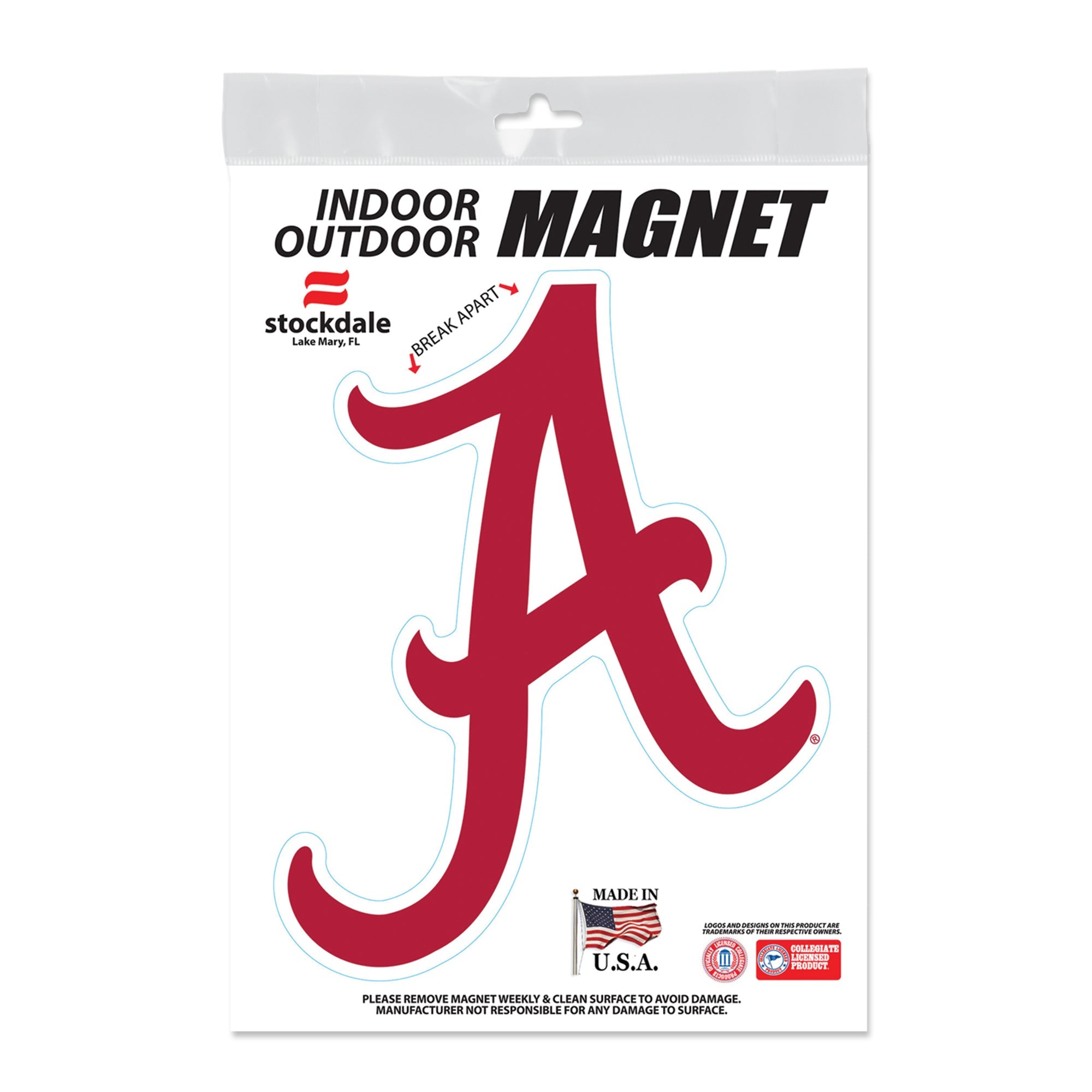 Alabama Crimson Tide Sports Outdoor Magnets 5" x 7"
