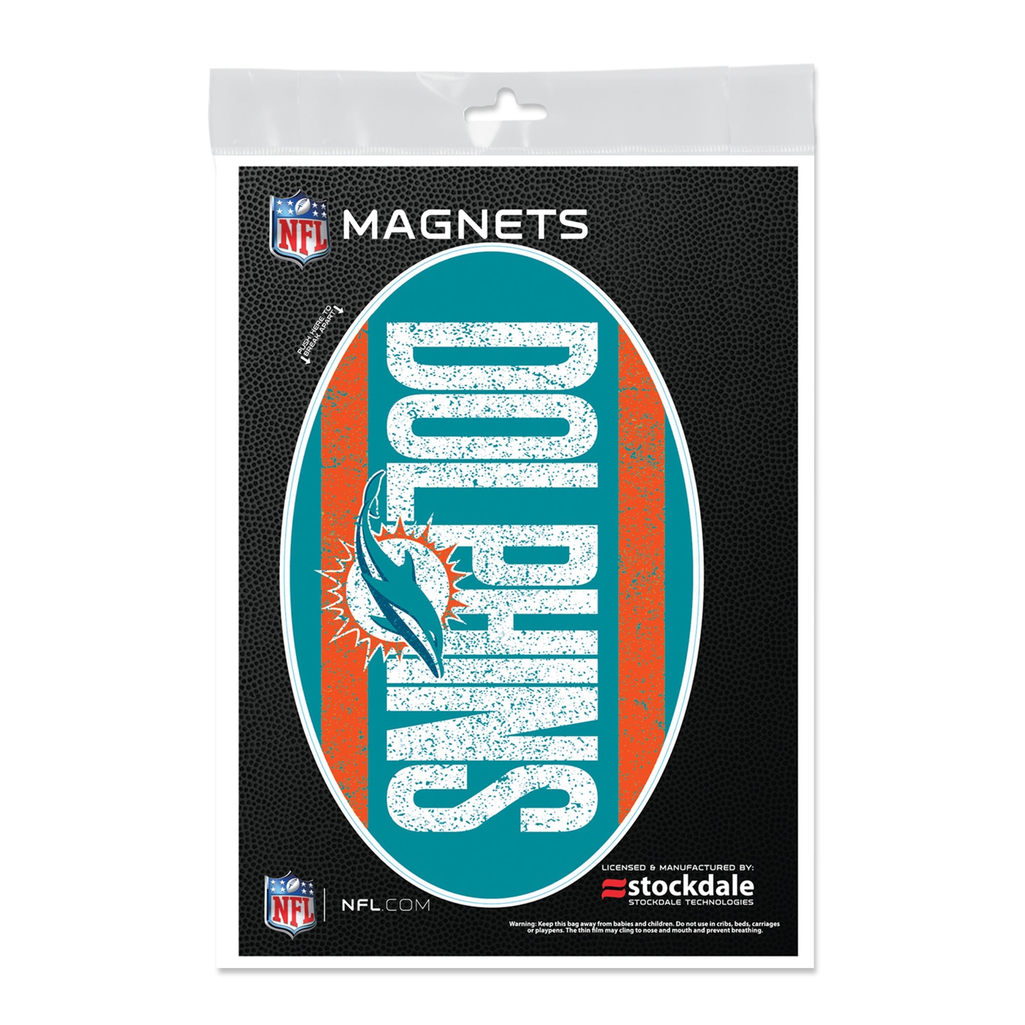 Miami Dolphins Sports Outdoor Magnets 5" x 7"