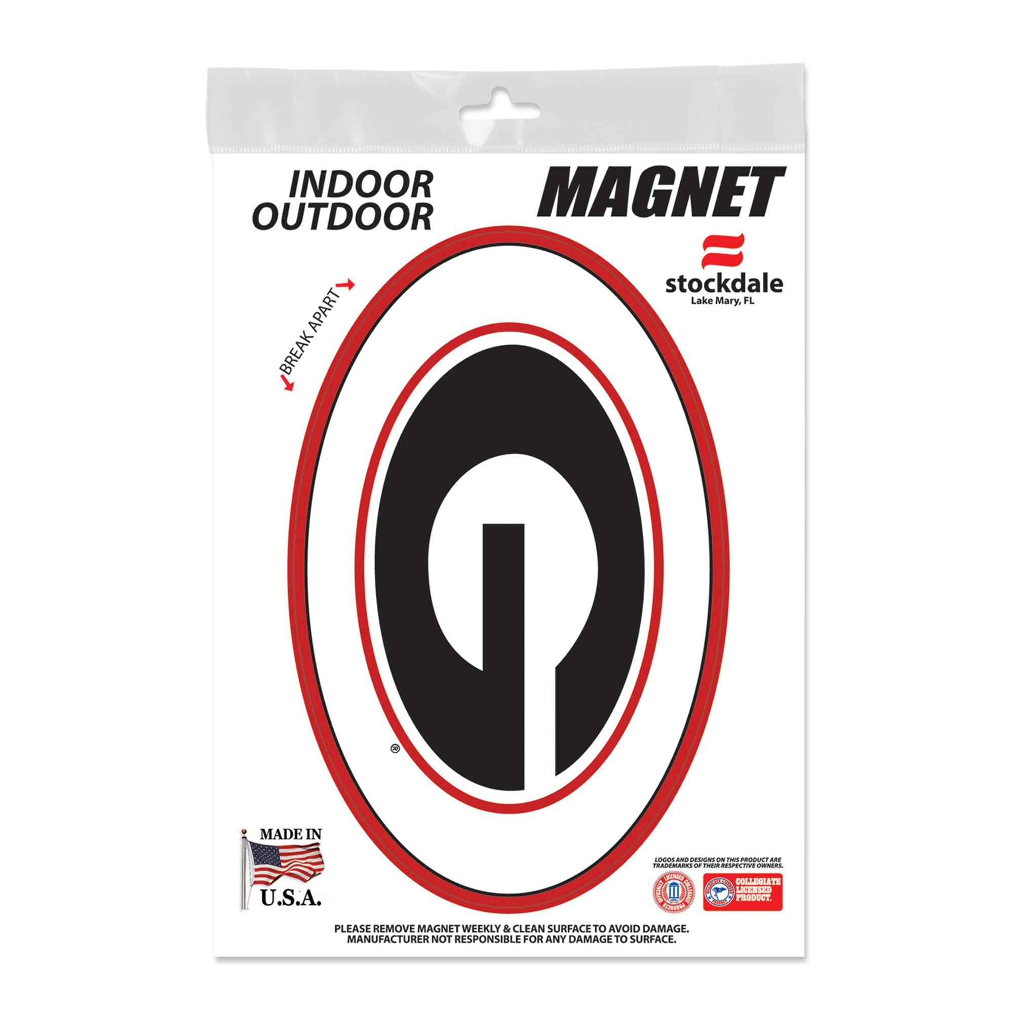 Georgia Bulldogs Sports Outdoor Magnets 5" x 7"