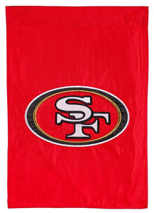 San Francisco 49ers Applique House Flags