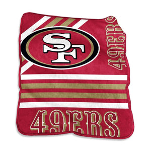 San Francisco 49ers Raschel Throw Blanket
