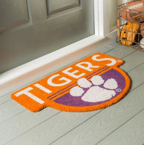 Clemson Tigers Shape Coir Mats