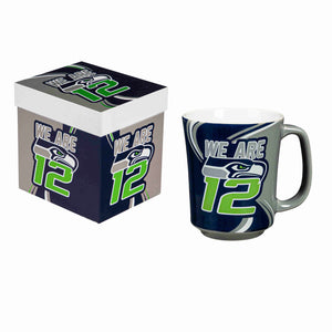Seattle Seahawks 14oz Ceramic Mug with Matching Box