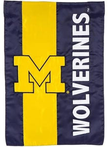 Michigan Wolverines Embellish Garden Flag