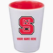 North Carolina State Wolfpack Sports Ceramic Shot Glass