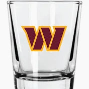 Washington Commanders Sports Clear Shot Glass