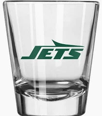 New York Jets Sports Clear Shot Glass