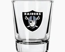 Las Vegas Raiders Sports Clear Shot Glass