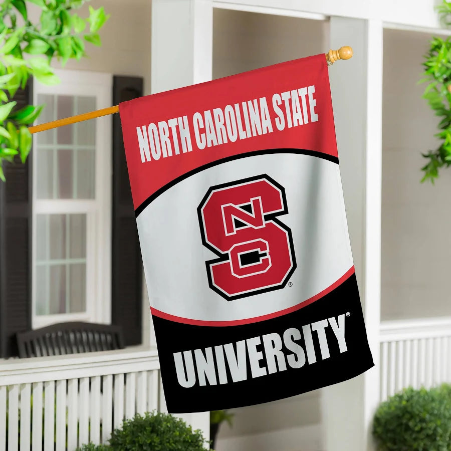 North Carolina State Wolfpacks Suede House Flag