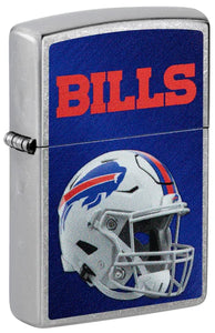 Buffalo Bills Helmet Street Chrome Pocket Zippo Lighter