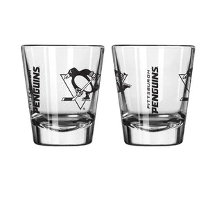 Pittsburgh Penguins Sports Clear Shot Glass