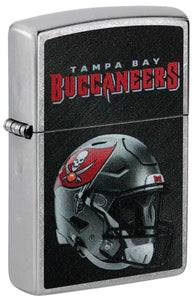Tampa Bay Buccaneers Helmet Street Chrome Pocket Zippo Lighter