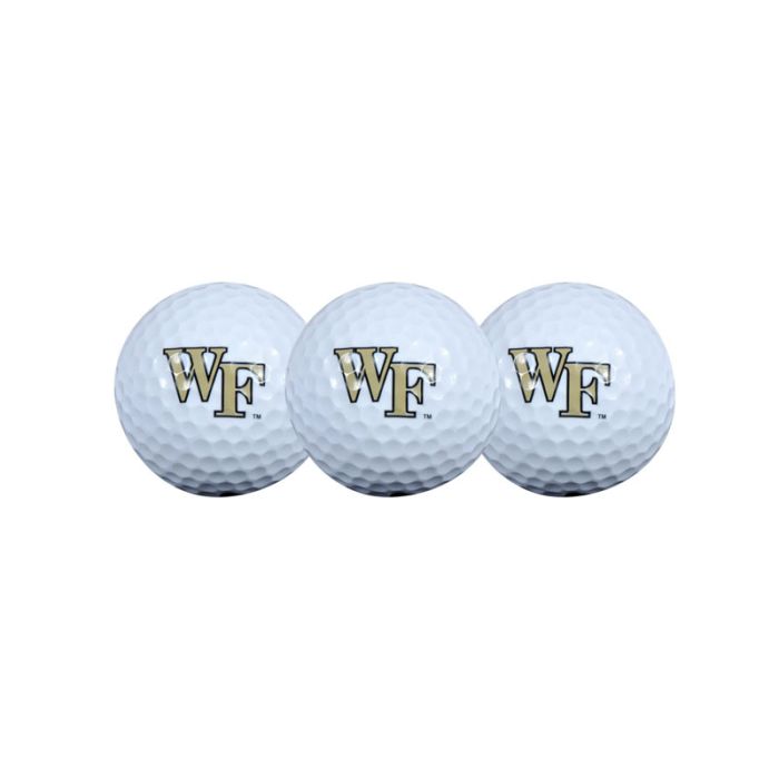 WAKE FOREST : 3 GOLF BALLS IN CLAMSHELL