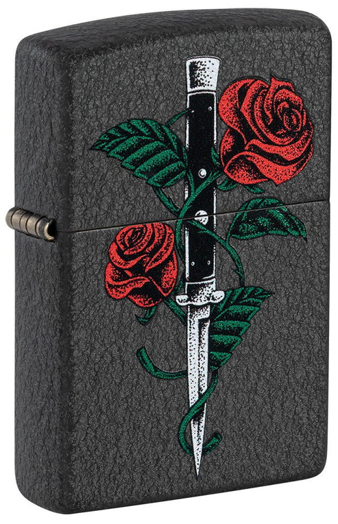Rose Dagger Tattoo Zippo Lighter