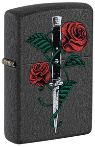 Rose Dagger Tattoo Zippo Lighter