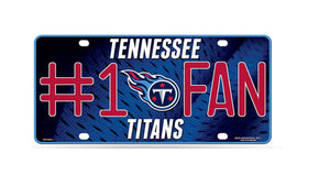 Tennessee Titans #1 Fan Metal Car Tag