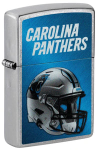 Carolina Panthers Helmet Street Chrome Pocket Zippo Lighter