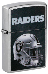 Las Vegas Raiders Helmet Street Chrome Pocket Zippo Lighter