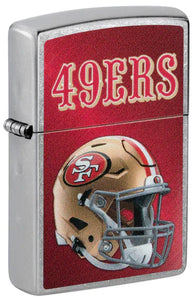 San Francisco 49ers Helmet Street Chrome Pocket Zippo Lighter