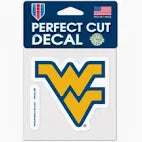 West Virginia Mountaineers Perfect Cut Color Decal 4" X 4"