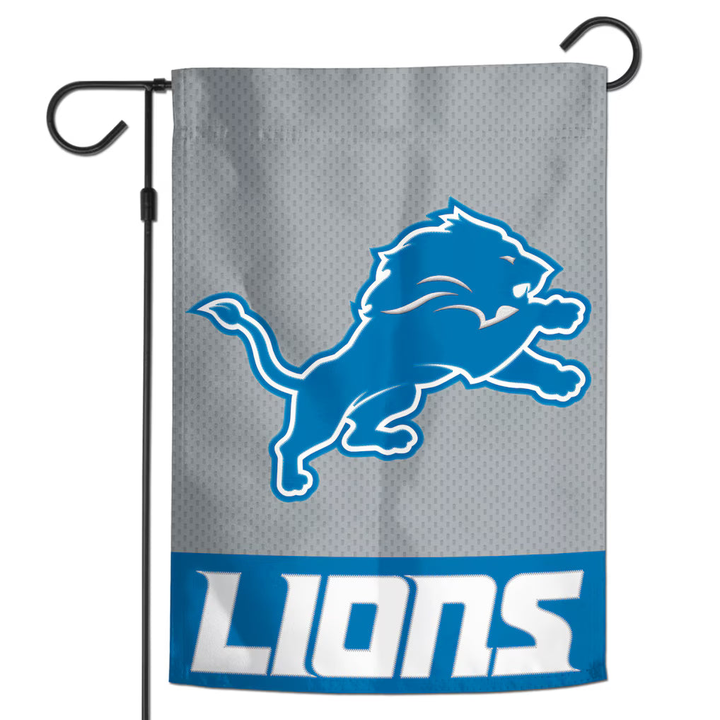 Detroit Lions Double Sided Embossed Suede Garden Flag