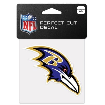 Baltimore Ravens Perfect Cut Color Decal 4" X 4"