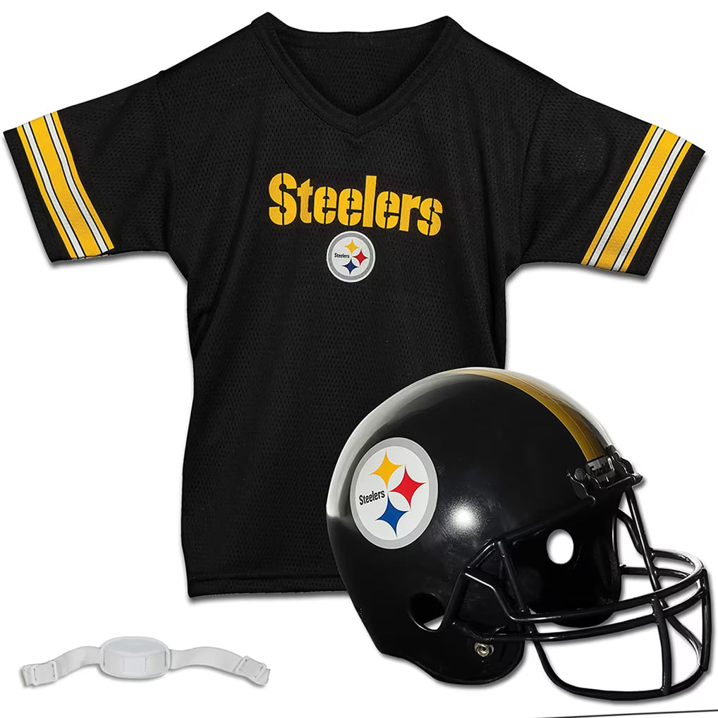 Pittsburgh Steelers Franklin Sports Youth Helmet & Jersey Set Ages 5-9
