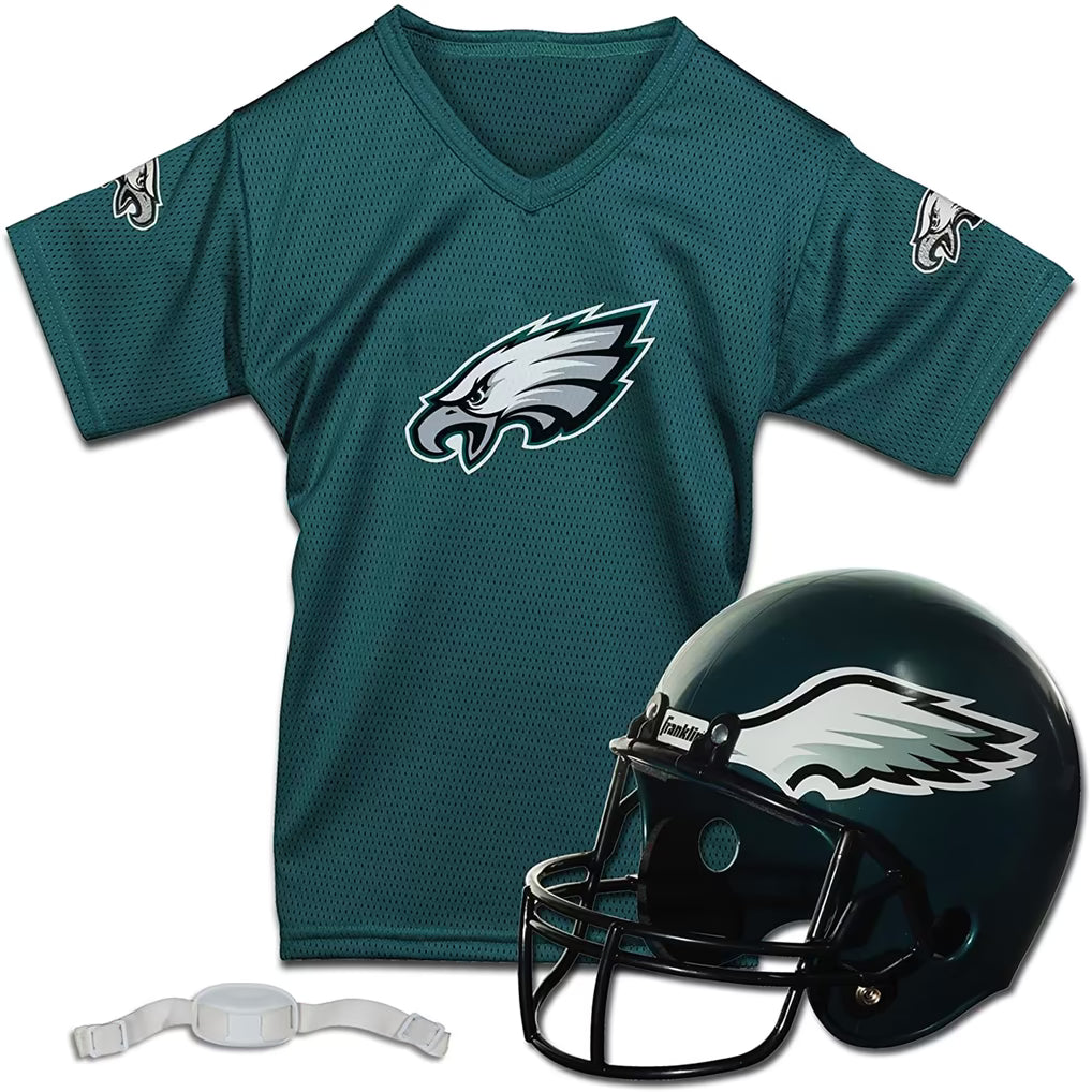 Philadelphia Eagles Franklin Sports Youth Helmet & Jersey Set Ages 5-9