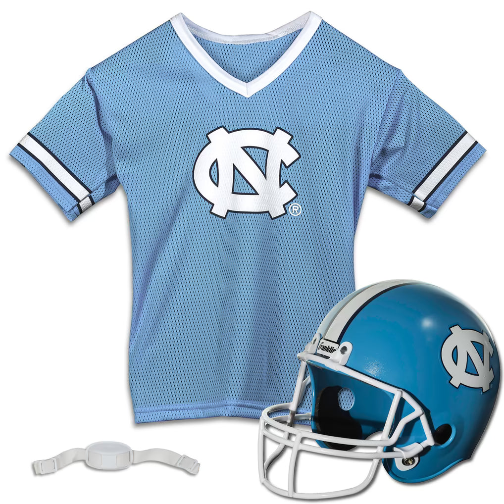 North Carolina Tar Heels Franklin Sports Youth Helmet & Jersey Set Ages 5-9