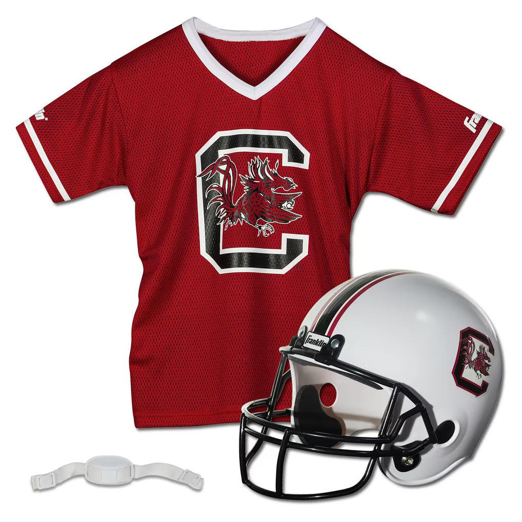 South Carolina Gamecocks Franklin Sports Youth Helmet & Jersey Set Ages 5-9