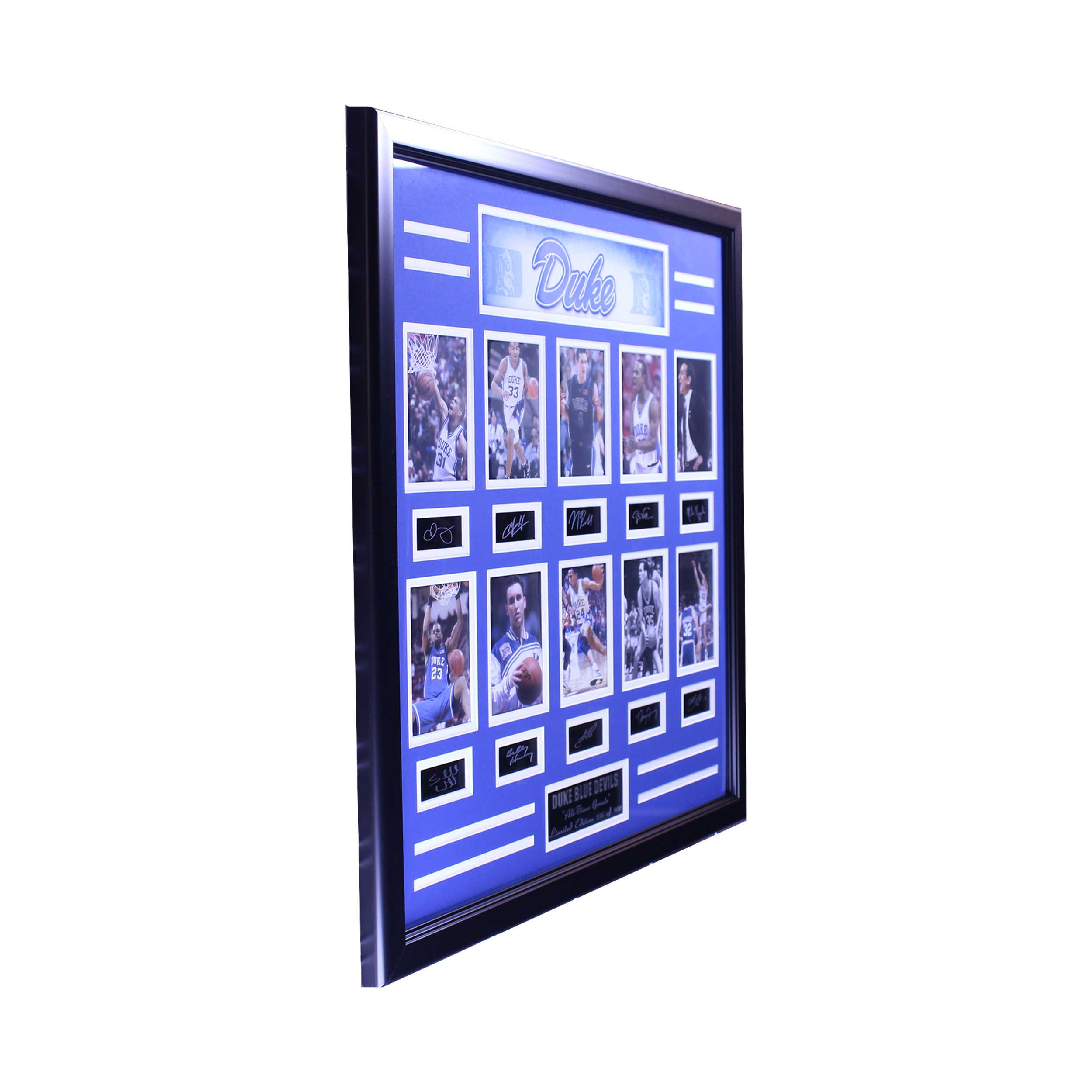DUKE ALL TIME GREATS ENGRAVED SIGNATURE LARGE FRAME