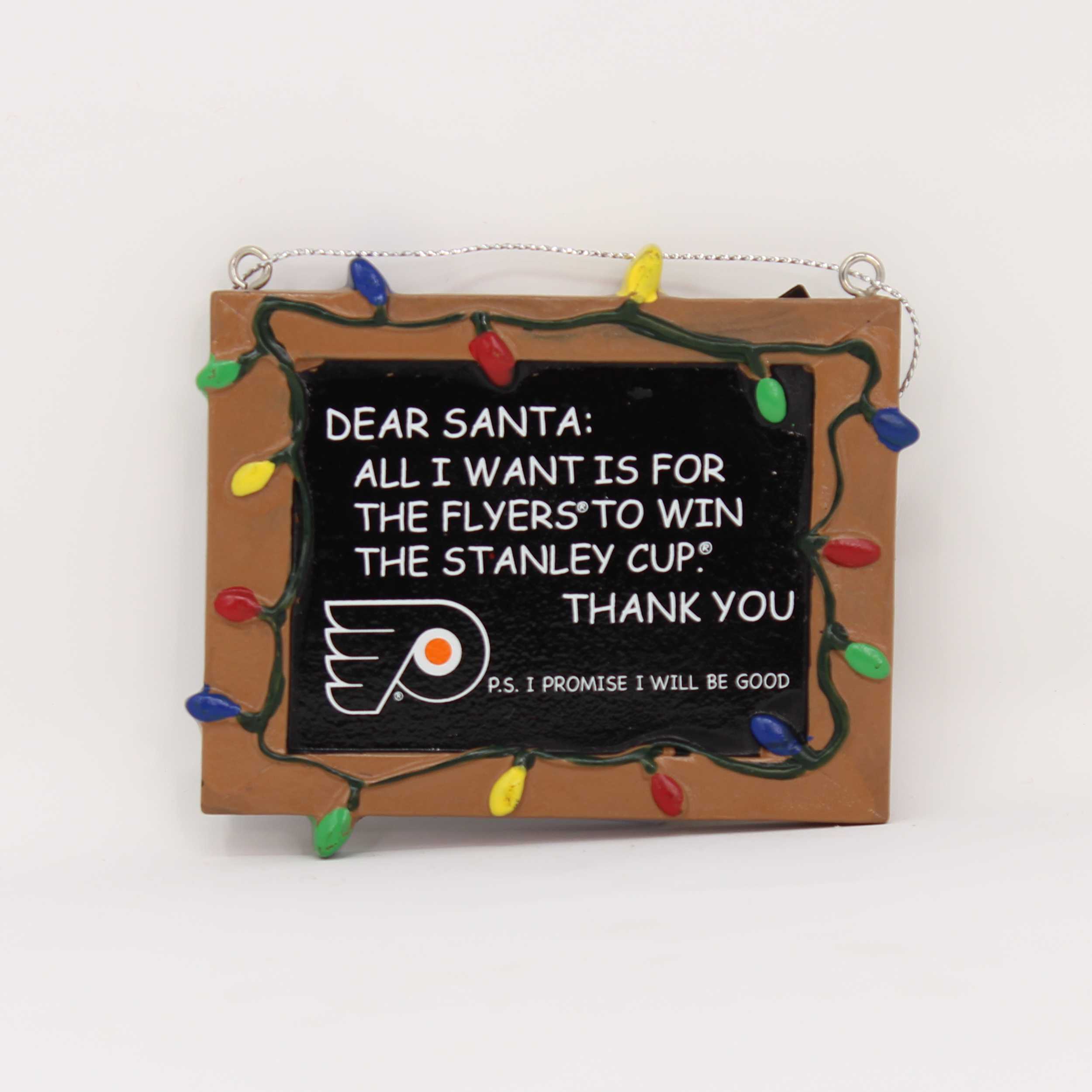 Philadelphia Flyers Chalkboard Sign Ornament