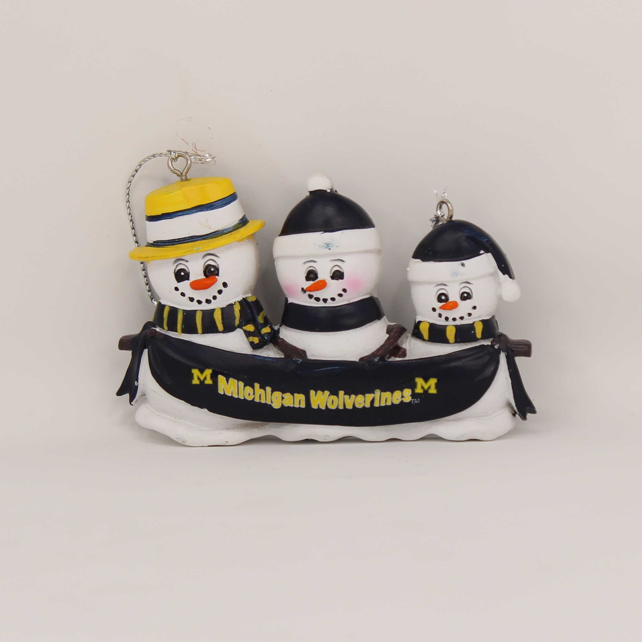 Personalized Family Ornament Michigan Wolverines