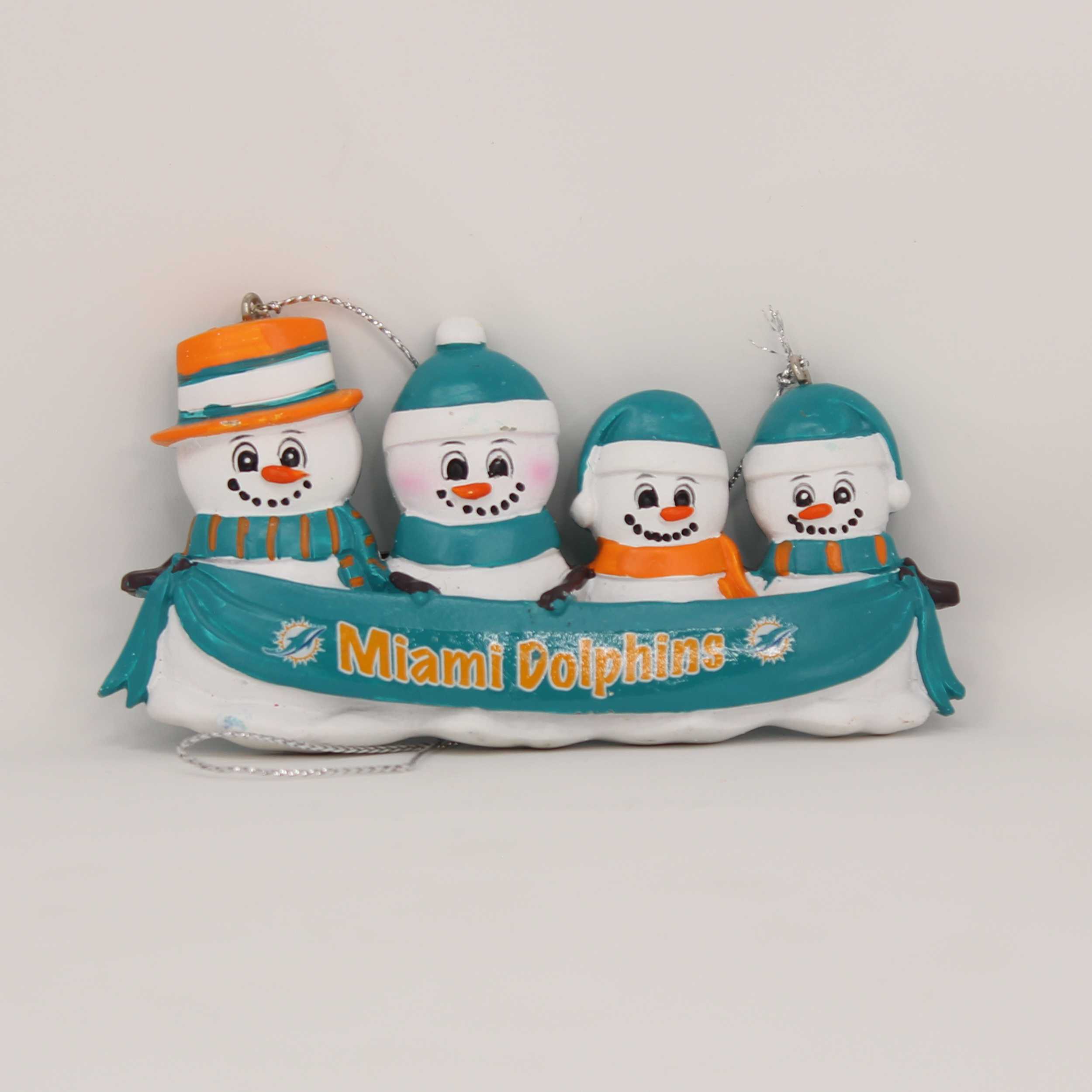 Personalized Family Ornament Miami Dolphins