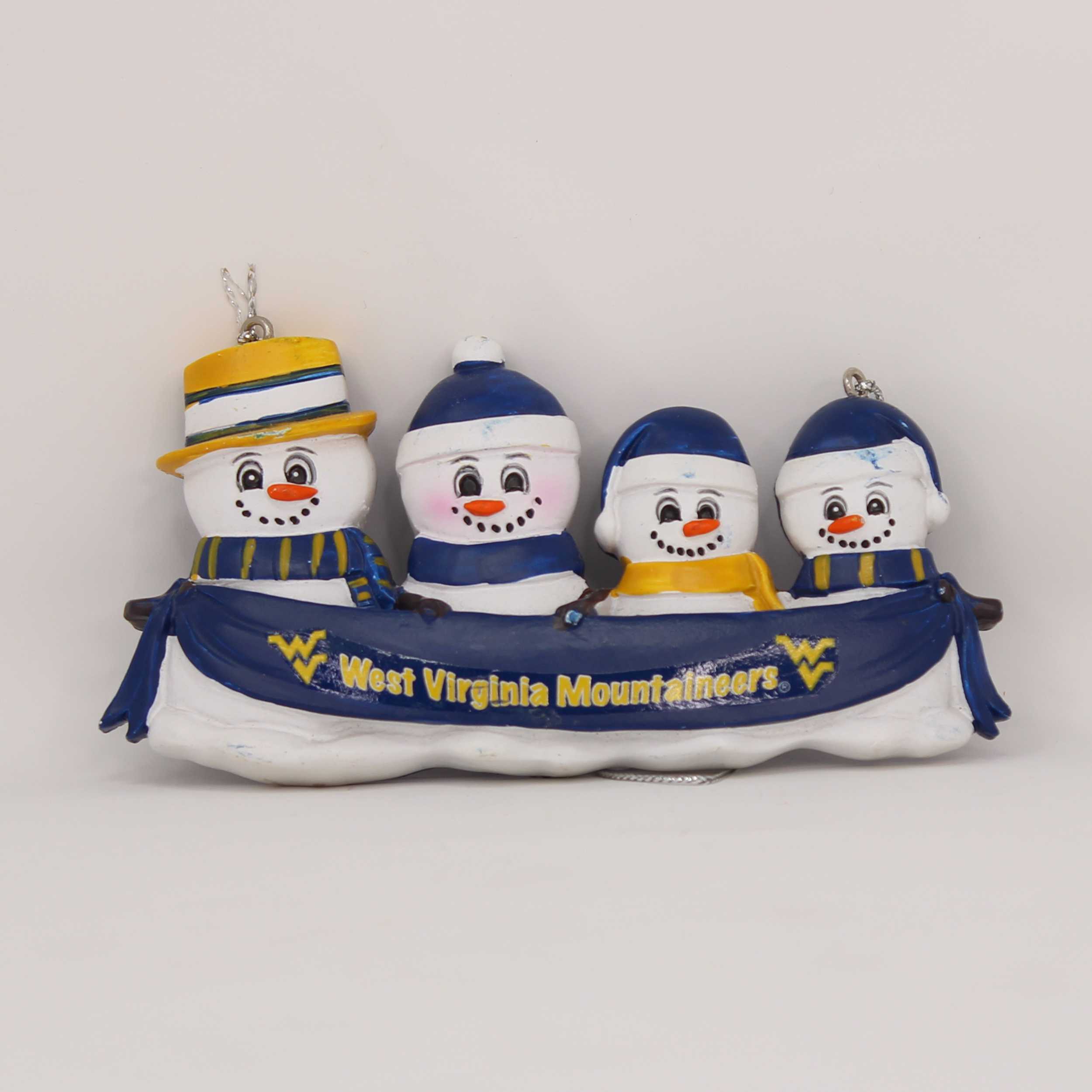 Personalized Family Ornament West Virginia Mountaineers